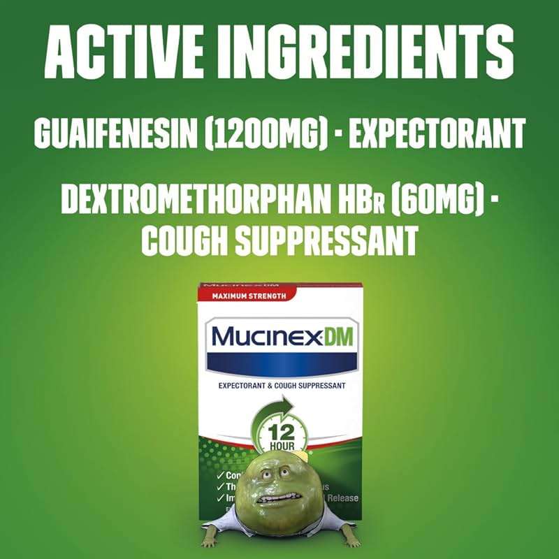 Mucinex DM 12 Hr Max Strength Expectorant & Cough Suppressant Tablets, 42ct, - Image 4