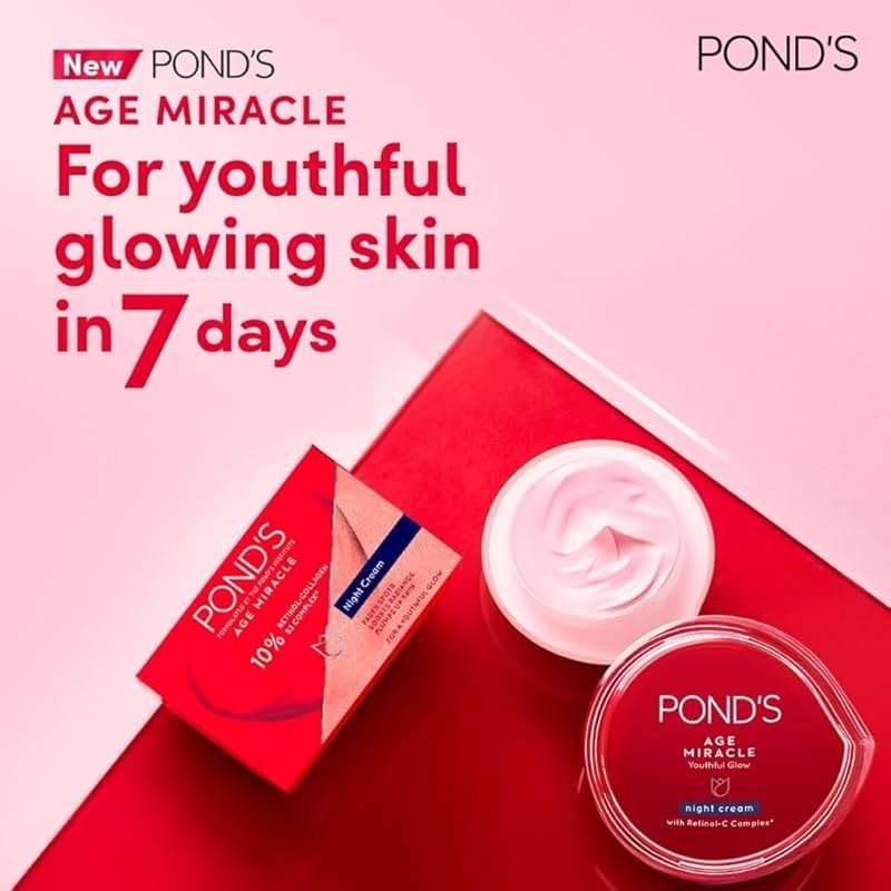 Pond's Age Miracle Cell Regen Deep Action Night Cream Anti Aging Wrinkle Net wt. 50 ml. - Image 3