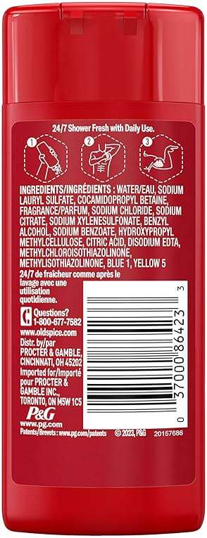 Old Spice Refreshing Body Wash for Men, 3X Defense, 24/7 Shower Fresh with Long Lasting Scent, Travel Size, Red Collection, Swagger with Cedarwood Scent, 3 oz - Image 9