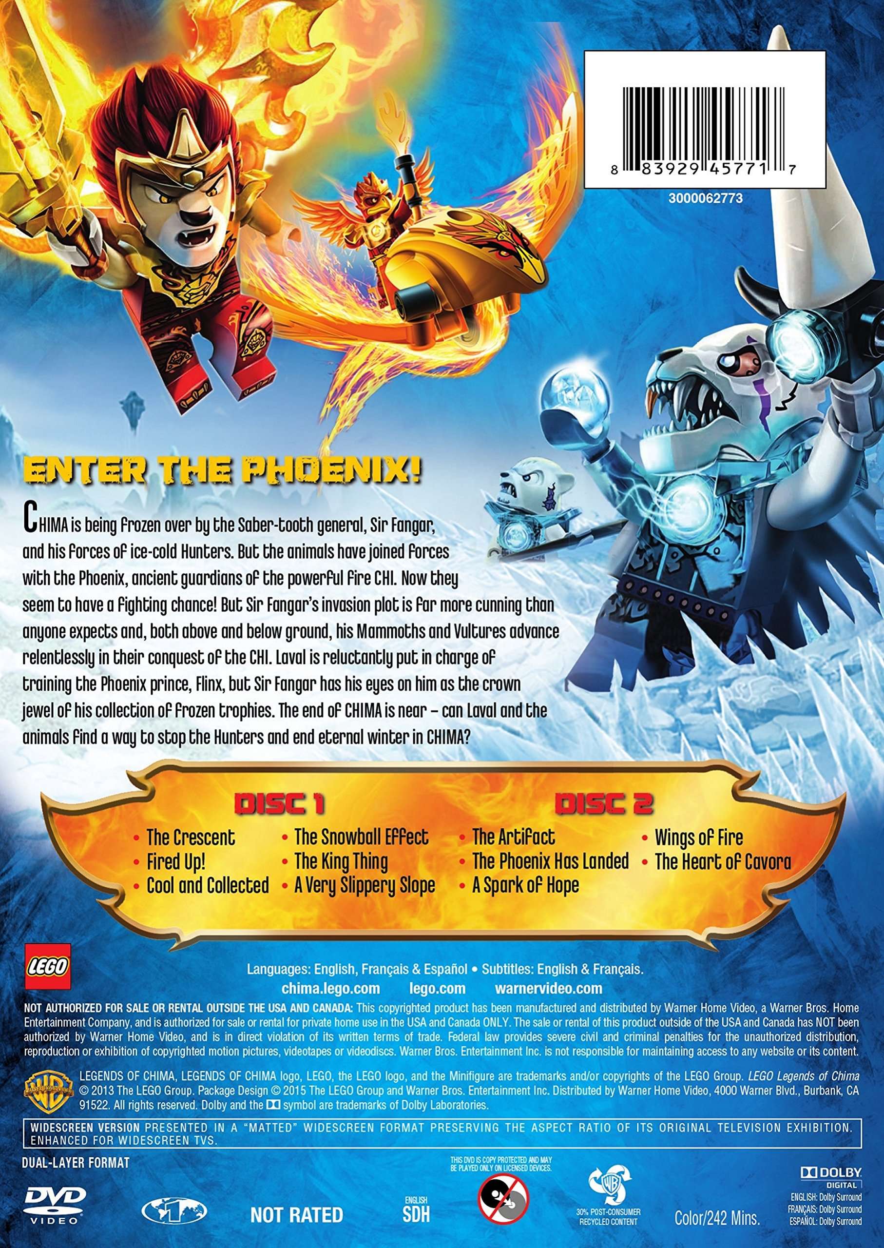 Lego: Legends of Chima: Legend of the Fire CHI Season Two Part Two (DVD) - Image 2