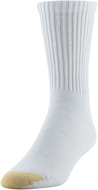 GOLDTOE Men's Cotton Blend Athletic Crew Socks, 6-pairs - Image 2