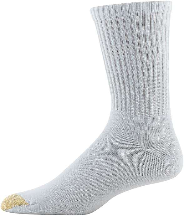 GOLDTOE Men's Cotton Blend Athletic Crew Socks, 6-pairs - Image 3