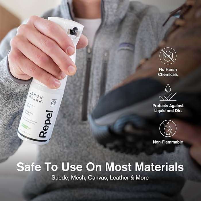 Jason Markk Shoe & Sneaker Protector Repel Spray, Water & Stain Repellent for Shoe and Sneaker Care, Non-Aerosol Footwear Protector Spray, Safe for Leather, Suede, Nubuck, Cotton, Knits, 5.4oz - Image 4