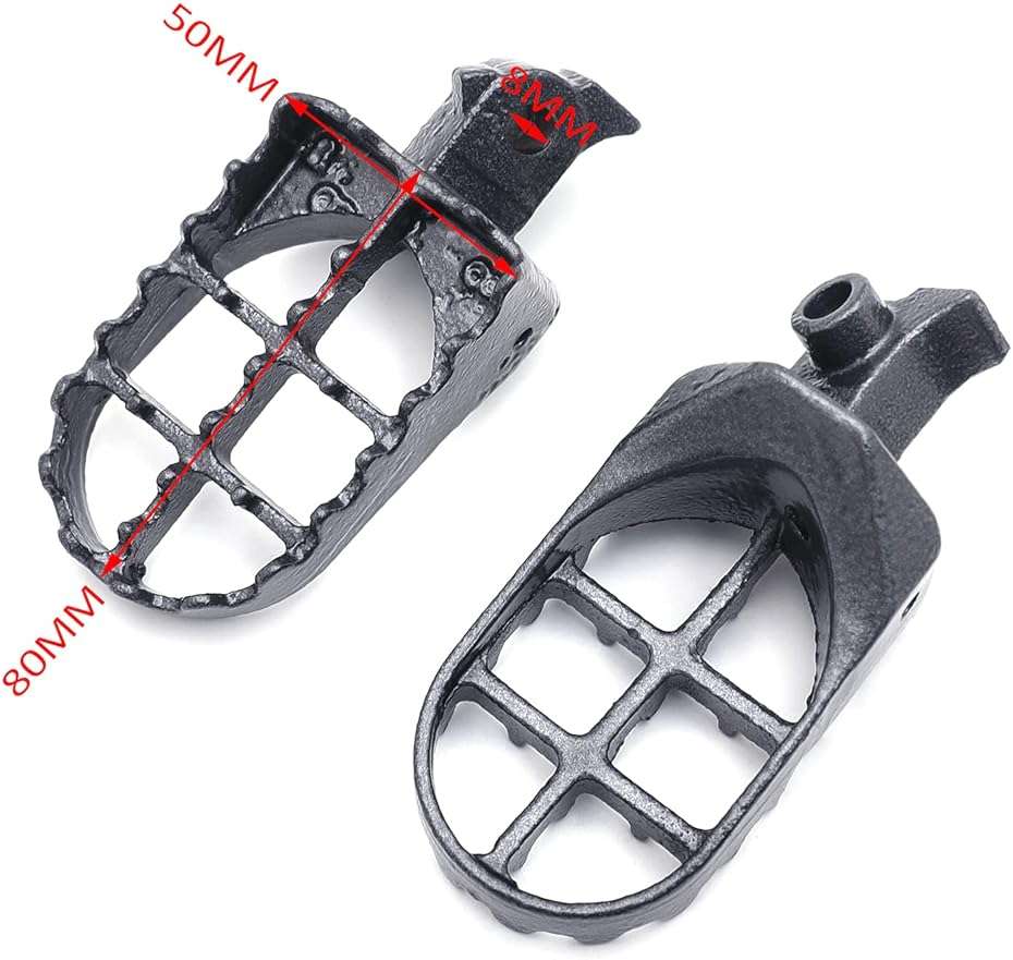 HTTMT MT216-008- Motorcycle Gunmetal Black Foot Pegs Compatible with CRF100F 50F 70F 80F 150R XR100R 50R 70R 80R Kawasaki KLR650 - Image 2