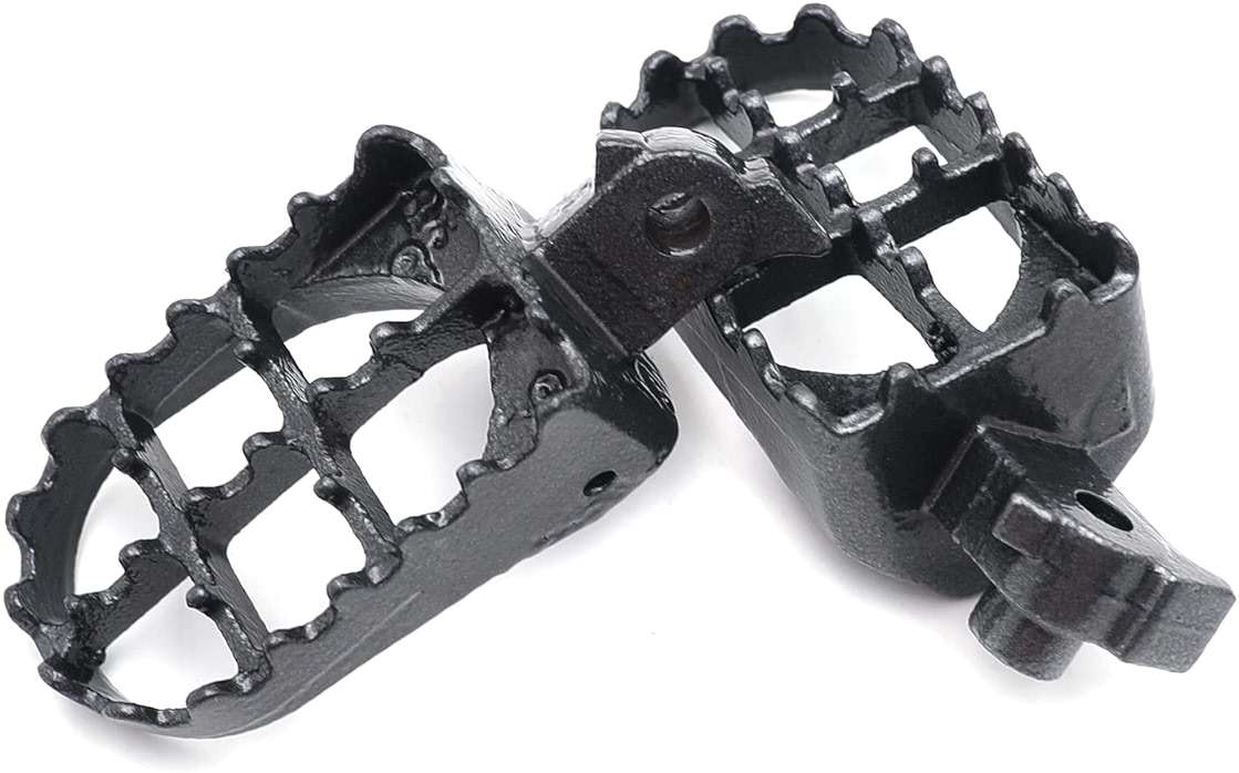 HTTMT MT216-008- Motorcycle Gunmetal Black Foot Pegs Compatible with CRF100F 50F 70F 80F 150R XR100R 50R 70R 80R Kawasaki KLR650 - Image 4