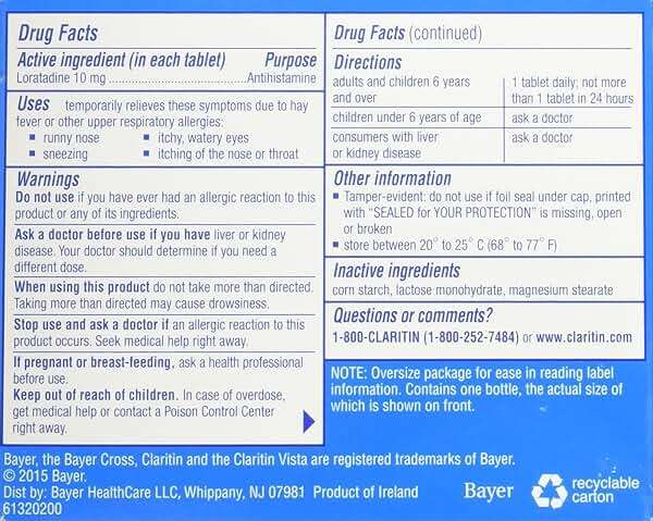 Claritin Non-Drowsy 24 hours indoor outdoor Allergies 80 Tablets - Image 2