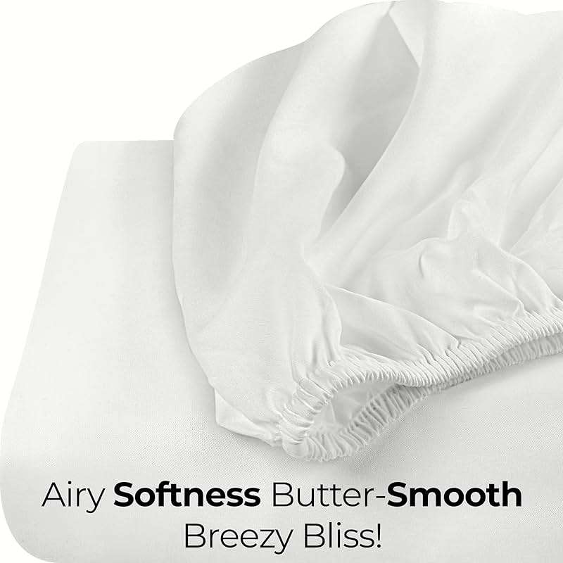 Utopia Bedding Queen Fitted Sheet - Bottom Sheet - Deep Pocket - Soft Microfiber - Shrinkage and Fade Resistant - Easy Care -1 Fitted Sheet Only (White) - Image 7