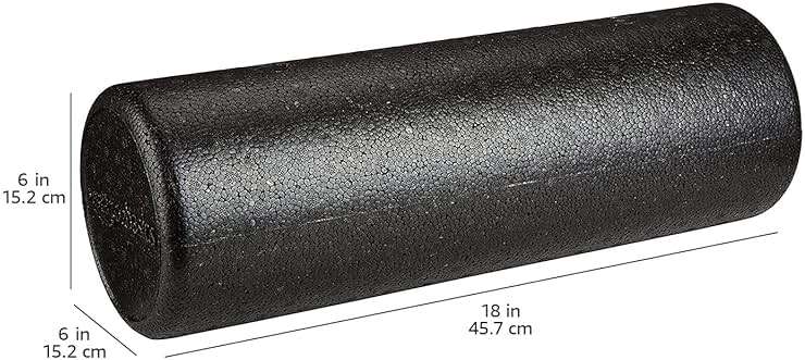 Amazon Basics High-Density Foam Roller for Exercise and Recovery, 18 Inches, Black - Image 4