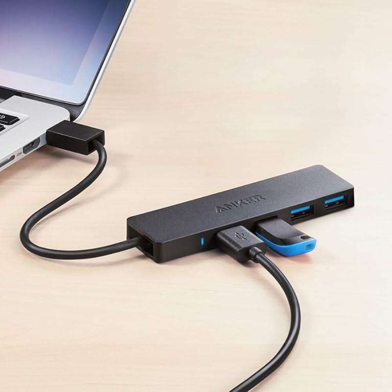 Anker USB Hub 4 Ports with 5Gbps Data Transfer, Multiple USB 3.0 Hub, USB Splitter for Laptop, Extender for A Port Laptop, PC, Desktop and More [Charging Not Supported](0.7 ft USB-A) - Image 7