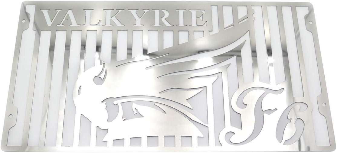 HTTMT MT298-01 Stainless Radiator Grille Guard Cover Protector Compatible with Valkyrie GL1500 chrome - Image 1