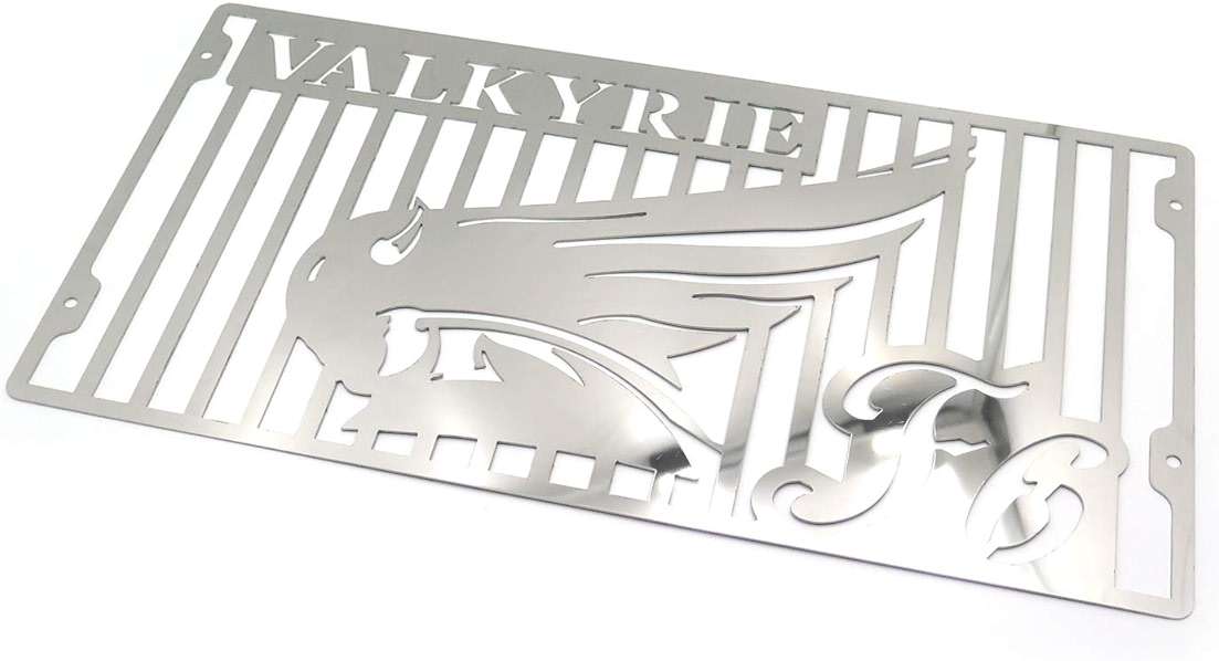 HTTMT MT298-01 Stainless Radiator Grille Guard Cover Protector Compatible with Valkyrie GL1500 chrome - Image 3