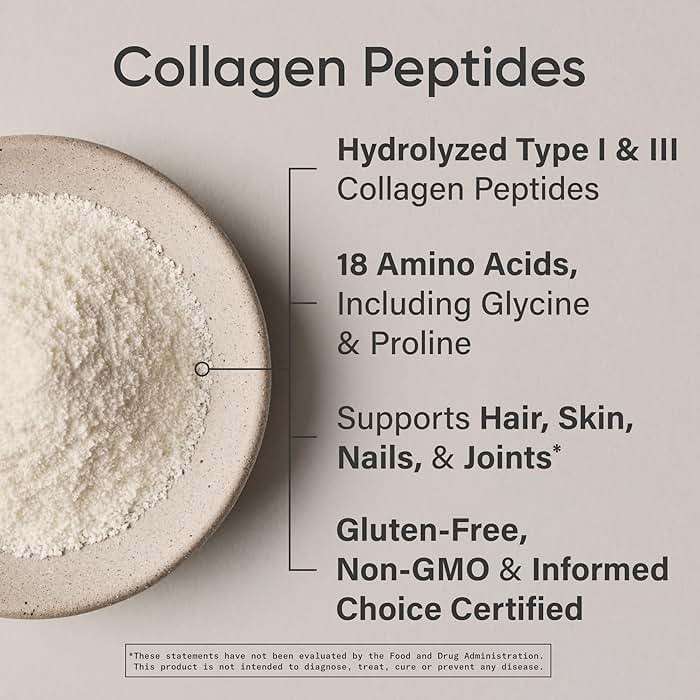 Sports Research® Collagen Peptides Protein Powder, 16oz (Unflavored) | * 11g Grass-Fed Collagen, 10g Protein & 18 Amino Acids per Scoop - Hair, Skin & Joint Support - Hydrolyzed for Easy Mixing - Image 4