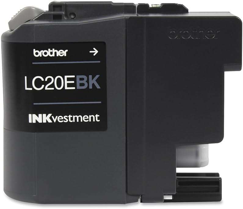 Brother LC20EBK Super High Yield Black Ink Cartridge - Image 7