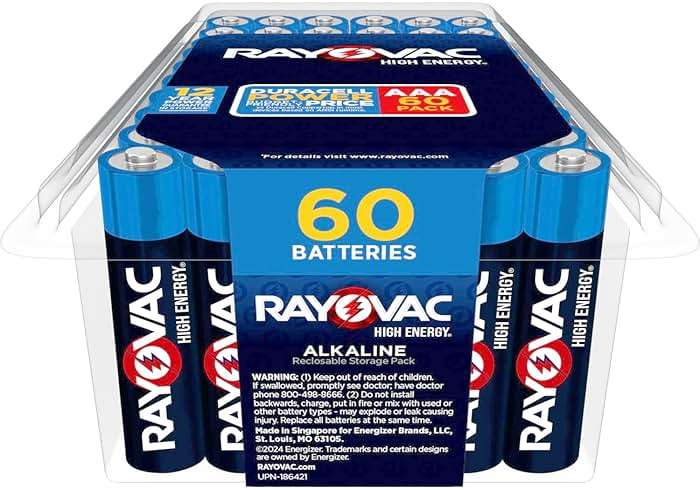 Rayovac High Energy AAA Batteries (60 Pack), Alkaline Triple A Batteries - Image 8