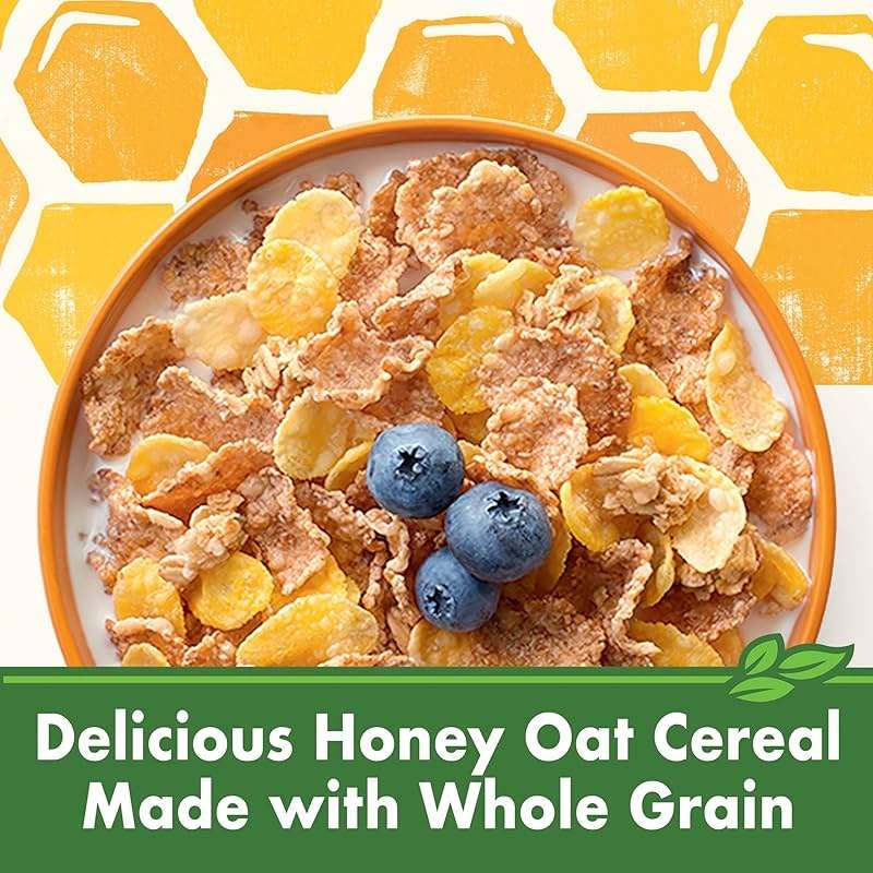 Cascadian Farm Honey Oat Crunch Organic Cereal, Made with Whole Grain, 13.5 oz - Image 4
