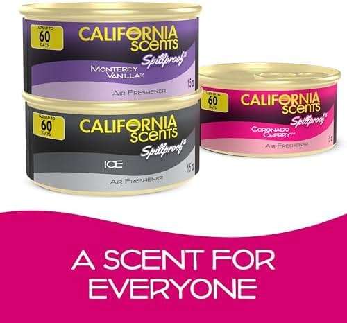Can Air Freshener and Odor Neutralizer by California Scents, Set of 12 Spillproof Cans for Home and Car, Coronado Cherry, 1.5 Oz Each - Image 6
