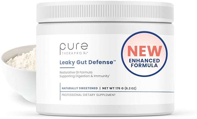 Pure Therapro Rx Leaky Gut Defense - Gut Health Supplement with L-Glutamine, Licorice Root Extract, Marshmallow Root, Aloe Leaf, Larch Arabinogalactan - Made in USA - 30 Servings Powder - Image 1