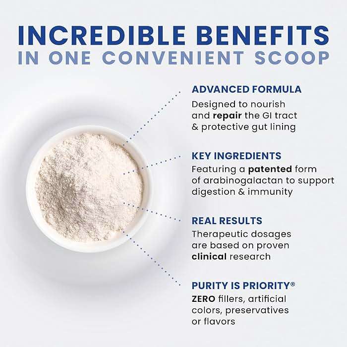 Pure Therapro Rx Leaky Gut Defense - Gut Health Supplement with L-Glutamine, Licorice Root Extract, Marshmallow Root, Aloe Leaf, Larch Arabinogalactan - Made in USA - 30 Servings Powder - Image 5