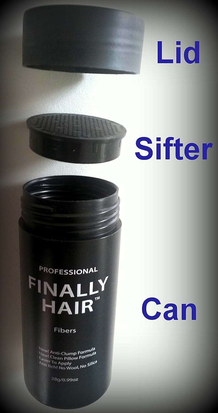 Hair Building Fibers - White Refill Pack (50g) for Grey Root Concealment and Thinning Hair Coverage by Finally Hair - Image 8