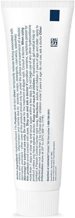CeraVe 1% Hydrocortisone Anti-Itch Cream, Fragrance-Free Relief for Eczema-Prone & Dry Skin, 1 Ounce - Image 11