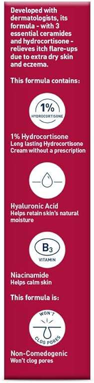 CeraVe 1% Hydrocortisone Anti-Itch Cream, Fragrance-Free Relief for Eczema-Prone & Dry Skin, 1 Ounce - Image 13