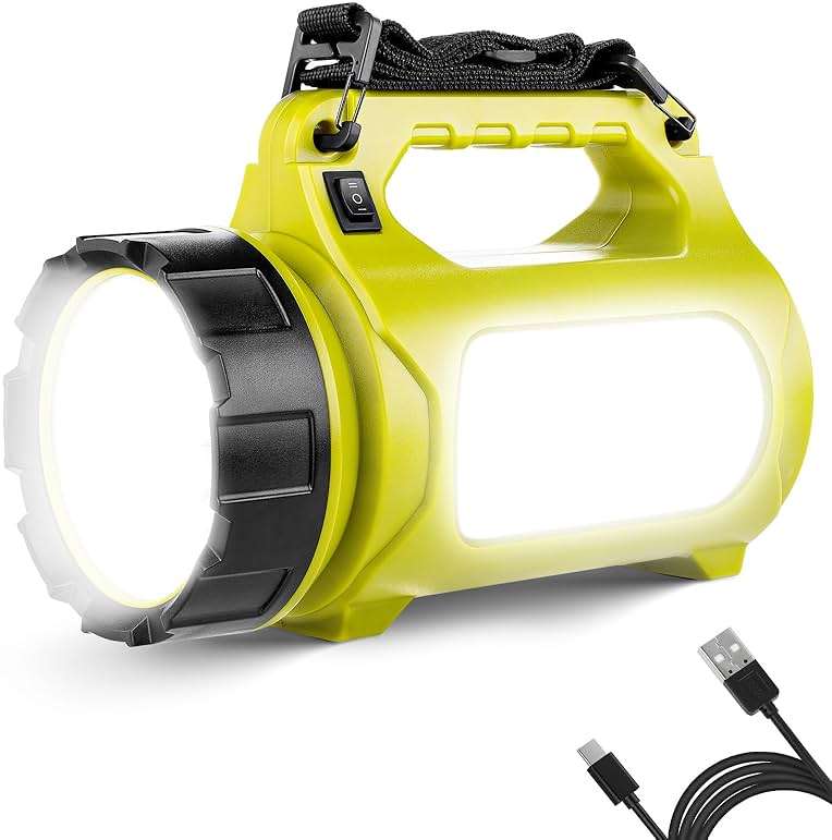 LE Rechargeable LED Lantern, Camping Essentials, 1000LM, 5 Light Modes, IPX4 Waterproof, Lantern Flashlight for Hurricane Emergency, Hiking, Home and More, USB Cable Included - Image 1