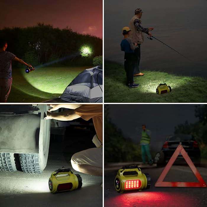 LE Rechargeable LED Lantern, Camping Essentials, 1000LM, 5 Light Modes, IPX4 Waterproof, Lantern Flashlight for Hurricane Emergency, Hiking, Home and More, USB Cable Included - Image 5