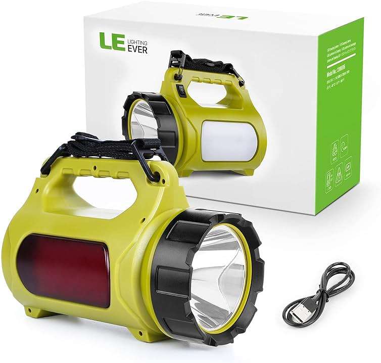 LE Rechargeable LED Lantern, Camping Essentials, 1000LM, 5 Light Modes, IPX4 Waterproof, Lantern Flashlight for Hurricane Emergency, Hiking, Home and More, USB Cable Included - Image 8