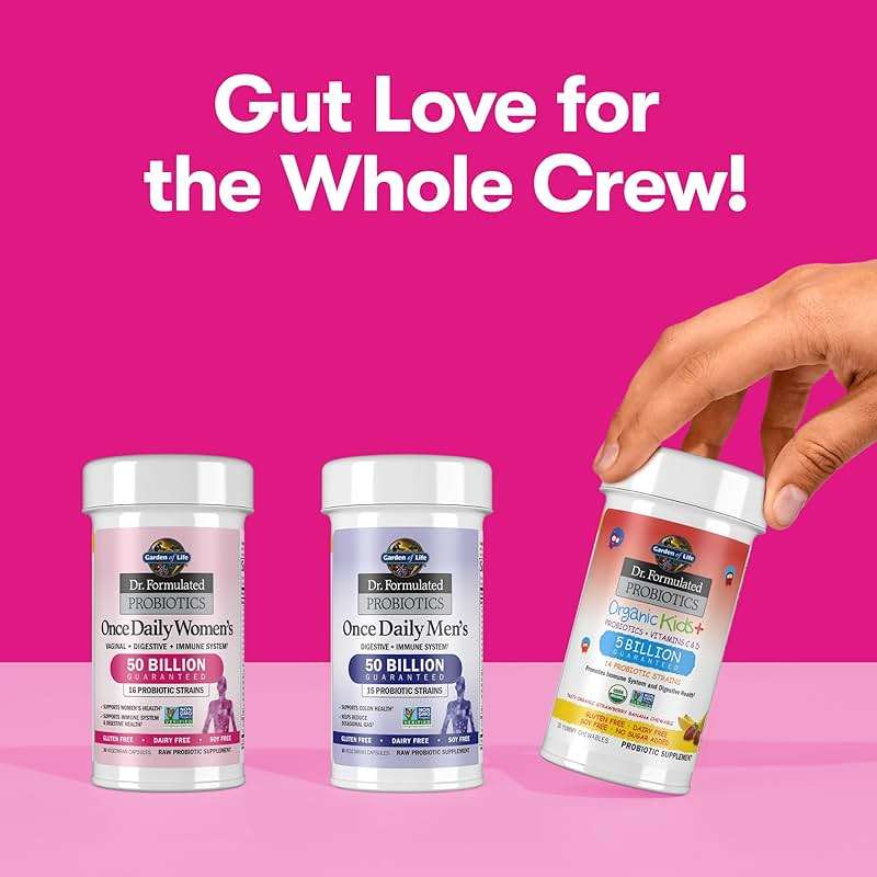 Garden of Life Once Daily Dr. Formulated Probiotics for Women 50 Billion CFU 16 Probiotic Strains with Organic Prebiotics for Digestive, Vaginal & Immune Health, Dairy Free, Shelf Stable 30 Capsules - Image 3