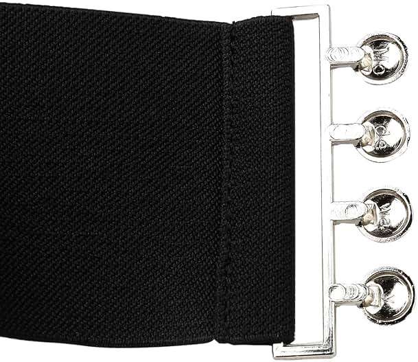 Modeway Women's Wide Stretch Belts Retro Fashion Elastic Cinch Corset Waist Belt For Dresses - Image 6