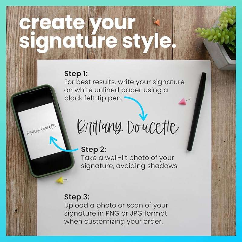 ExcelMark Custom Signature Stamp - Self Inking - Extra Large - Image 5