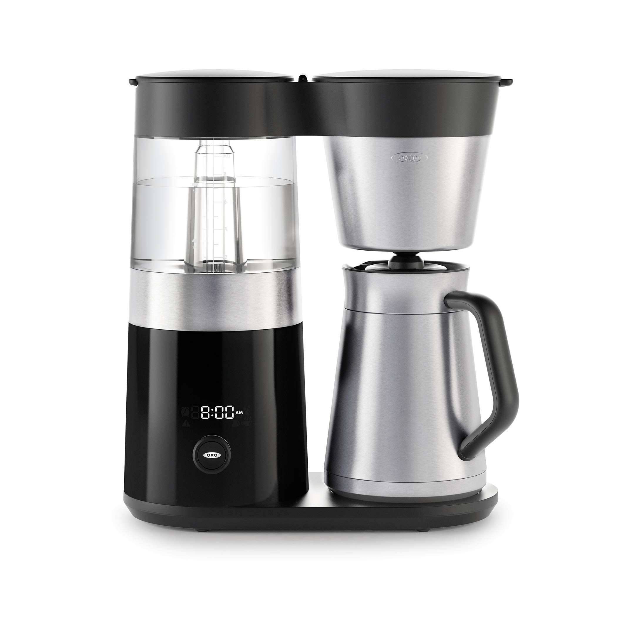 OXO Brew 9-Cup Coffee Maker – Stainless Steel, Programmable Coffee Machine with Single Serve or Full Carafe Options, SCA Certified Home Brewer - Image 1