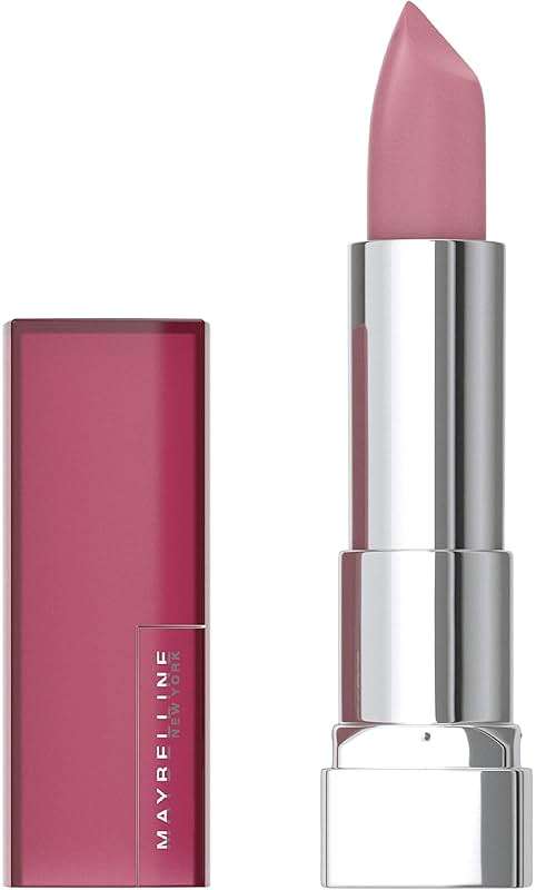 Maybelline Color Sensational Lipstick, Lip Makeup, Matte Finish, Hydrating Lipstick, Nude, Pink, Red, Plum Lip Color, Blushing Pout, 0.15 oz; (Packaging May Vary) - Image 1