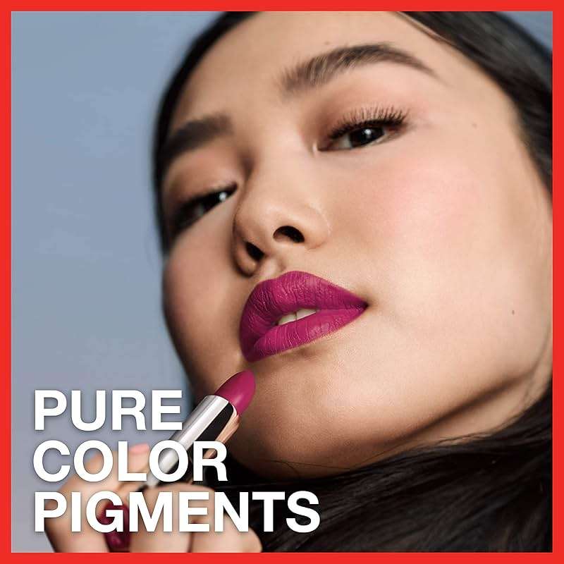Maybelline Color Sensational Lipstick, Lip Makeup, Matte Finish, Hydrating Lipstick, Nude, Pink, Red, Plum Lip Color, Blushing Pout, 0.15 oz; (Packaging May Vary) - Image 5