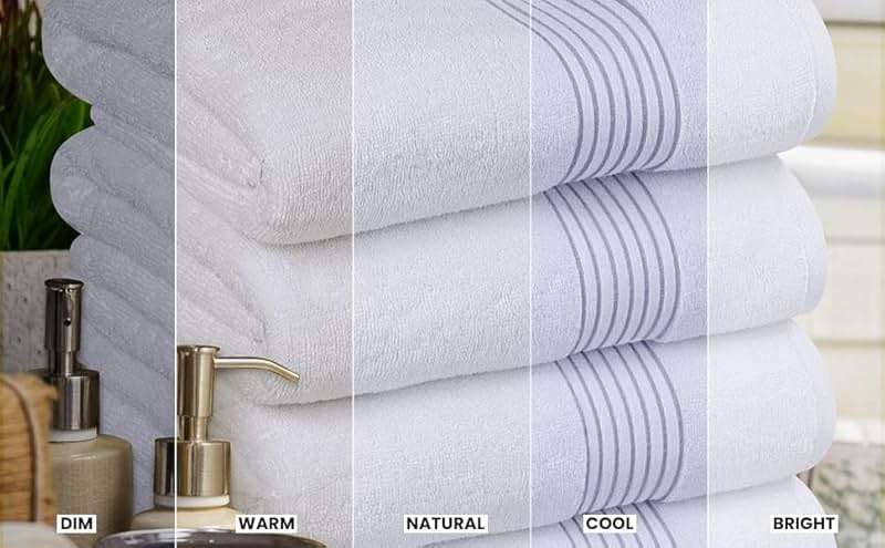 Utopia Towels Luxurious Bath Towels Set, 27 x 54 Inches 100% Ring Spun Cotton, 4 Pack White - Image 8