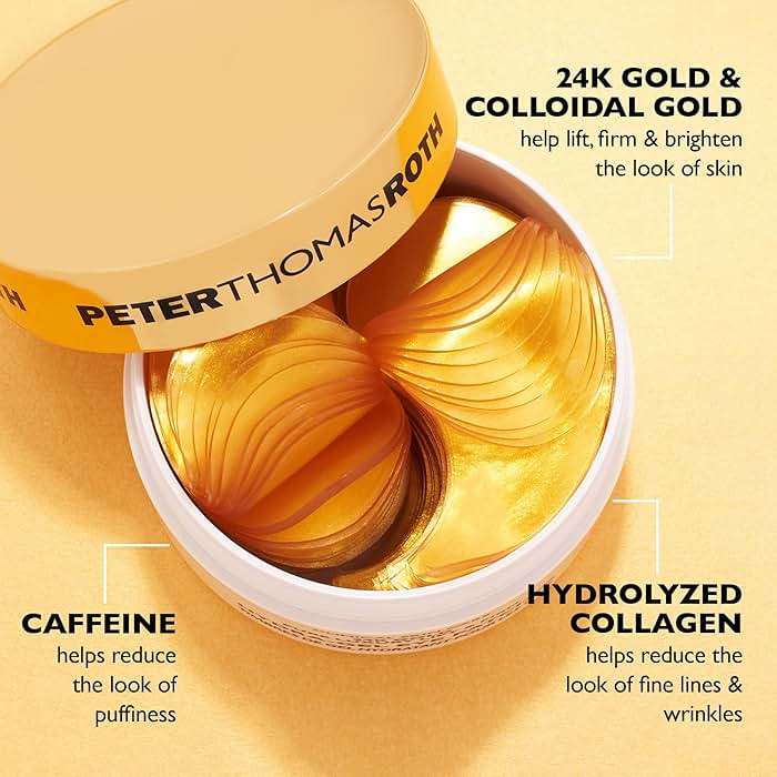 Peter Thomas Roth | 24K Gold Firming Hydra-Gel Eye Patches | Gold-Infused Eye Mask Patches for Fine Lines, Crow's Feet and Dark Circles - Image 2