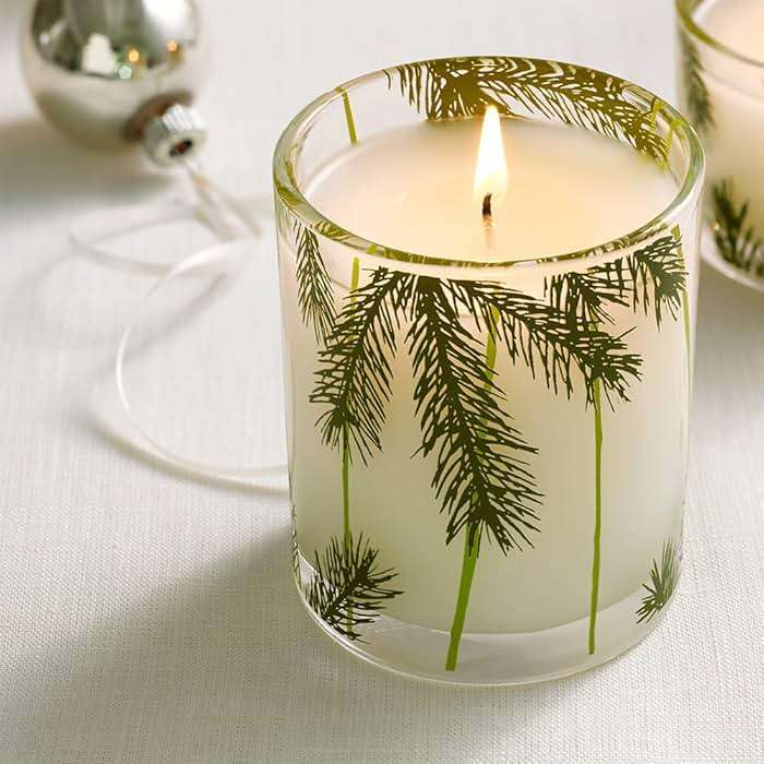 Thymes Frasier Fir Pine Needle Candle – Holiday Candles for Home Scented with Notes of Crisp Siberian Fir, Cedarwood & Sandalwood – Christmas Decor – Christmas Gifts for Women & Men (6.5 oz) - Image 5