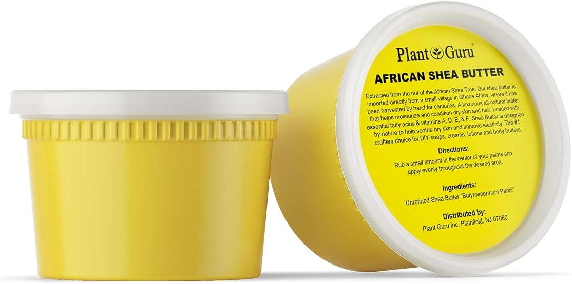Plant Guru Raw African Shea Butter 16 oz. 100% Pure Natural Unrefined YELLOW - Ideal Moisturizer For Dry Skin, Body, Face And Hair Growth. Great For DIY Soap and Lip Balm Making. - Image 2