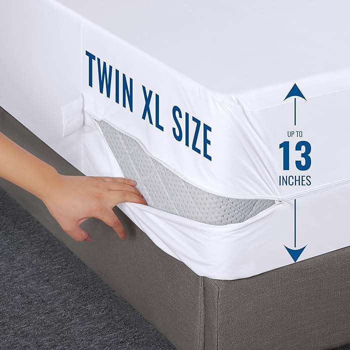 Utopia Bedding Mattress Protector Zippered Twin XL Size, 100% Waterproof Bed Bug and Dust Mite Proof Mattress Encasement, Absorbent 6 Sided Mattress Cover - Image 4