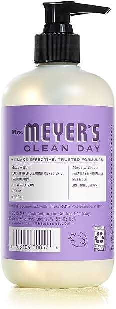 MRS. MEYER'S CLEAN DAY Hand Soap,Lilac Scent, 12.5 Fl Oz Bottle - Image 2