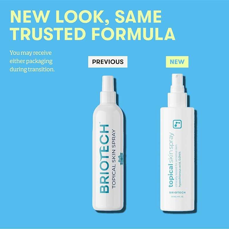 BRIOTECH Topical Skin Spray, Pure HOCl, Tattoo & Piercing Aftercare, Sea Salt Cleansing Solution, TSA Approved Travel Size, Hypochlorous Acid Facial Mist, Skin Care Relief for Bumps Scars & Blemishes - Image 4