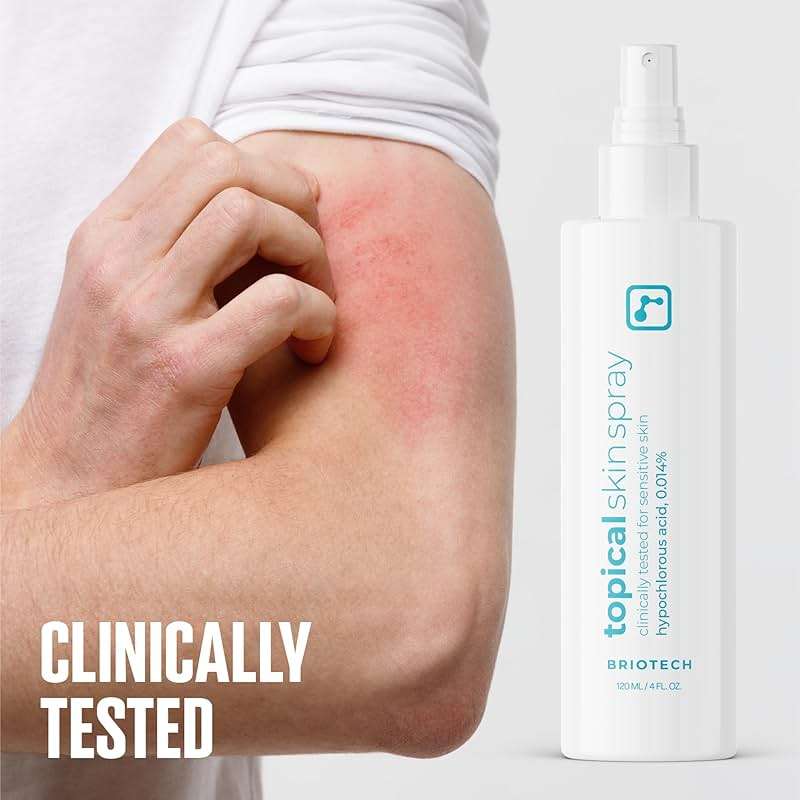 BRIOTECH Topical Skin Spray, Pure HOCl, Tattoo & Piercing Aftercare, Sea Salt Cleansing Solution, TSA Approved Travel Size, Hypochlorous Acid Facial Mist, Skin Care Relief for Bumps Scars & Blemishes - Image 6