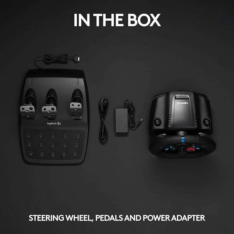 Logitech G29 Driving Force Racing Wheel and Floor Pedals, Real Force Feedback, Stainless Steel Paddle Shifters, Leather Steering Wheel Cover for PS5, PS4, PC, Mac - Black - Image 10