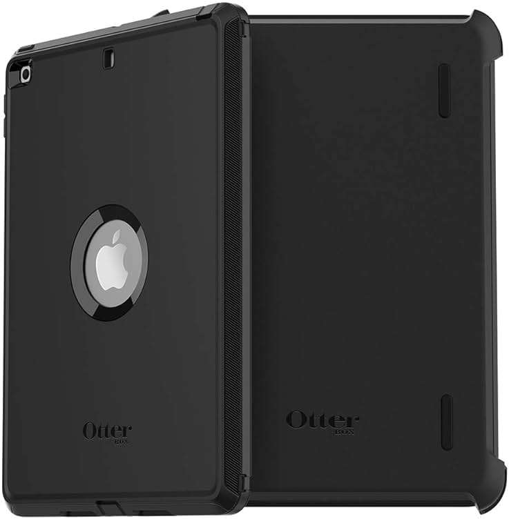 OtterBox Defender Series Case for iPad 7th, 8th & 9th Gen (10.2" Display - 2019, 2020 & 2021 Version) - Non-Retail/Ships in Polybag - Black, Rugged, Durable, Multi-Layer Protection - Image 1