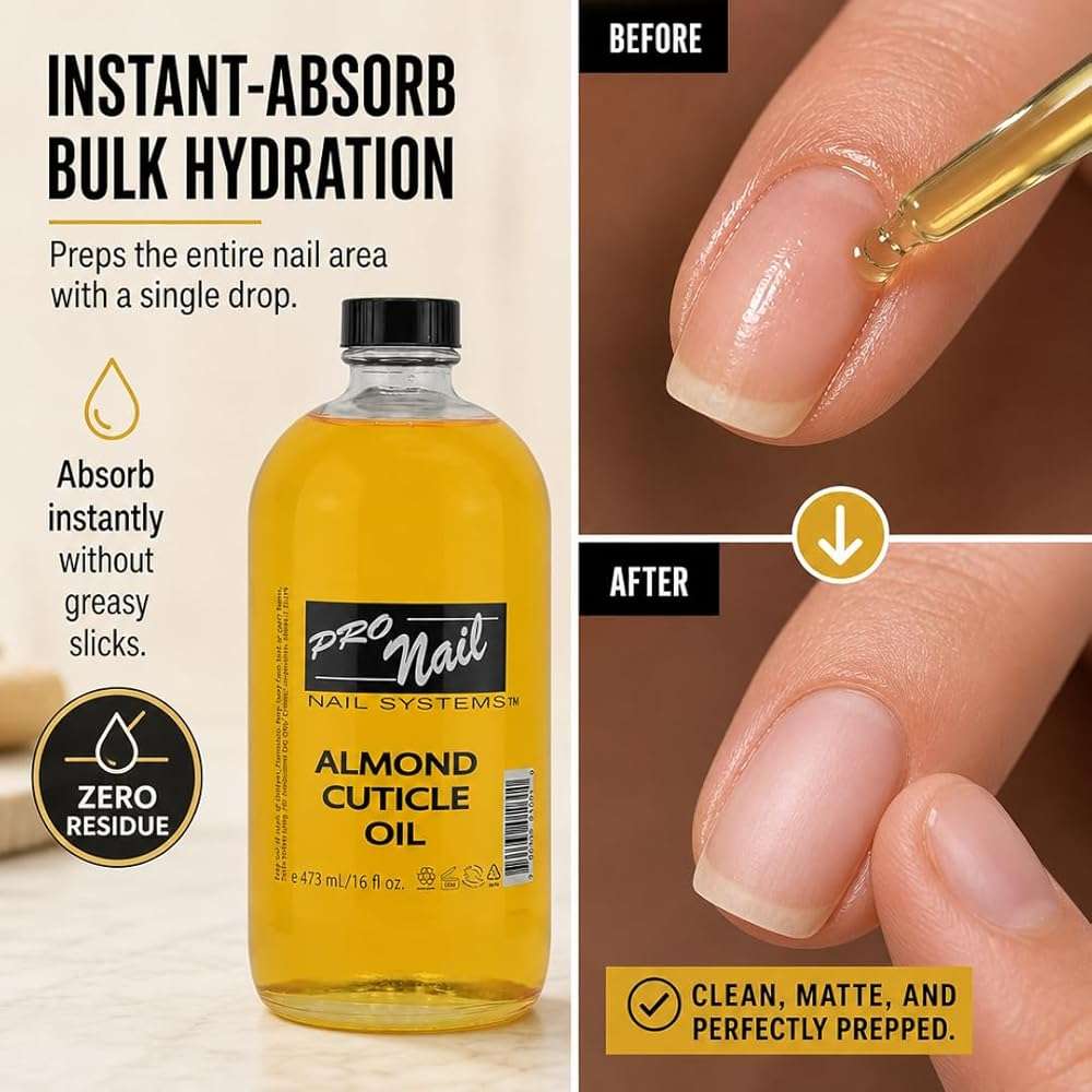 PRONAIL Cuticle Revitalizing Oil – 6-Botanical Blend with Squalene & Avocado Oil | Sulfate-Free, Alcohol-Free, Cruelty-Free Manicure Prep & Nail Treatment | Professional & At-Home Use | 16 oz - Image 2