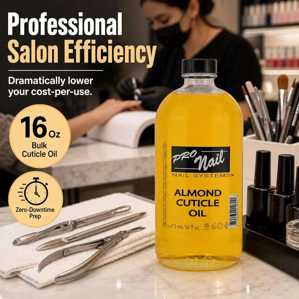 PRONAIL Cuticle Revitalizing Oil – 6-Botanical Blend with Squalene & Avocado Oil | Sulfate-Free, Alcohol-Free, Cruelty-Free Manicure Prep & Nail Treatment | Professional & At-Home Use | 16 oz - Image 4
