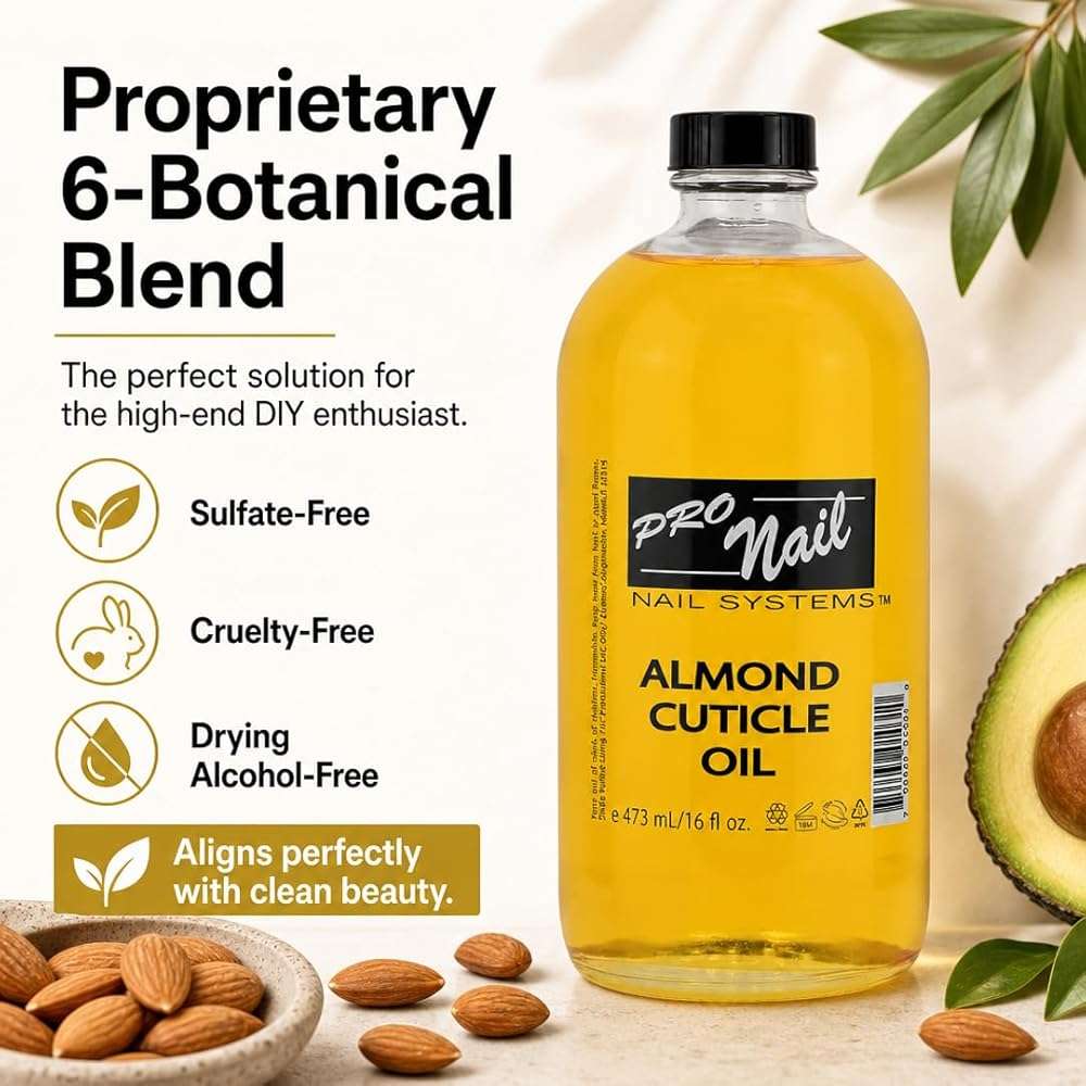 PRONAIL Cuticle Revitalizing Oil – 6-Botanical Blend with Squalene & Avocado Oil | Sulfate-Free, Alcohol-Free, Cruelty-Free Manicure Prep & Nail Treatment | Professional & At-Home Use | 16 oz - Image 6