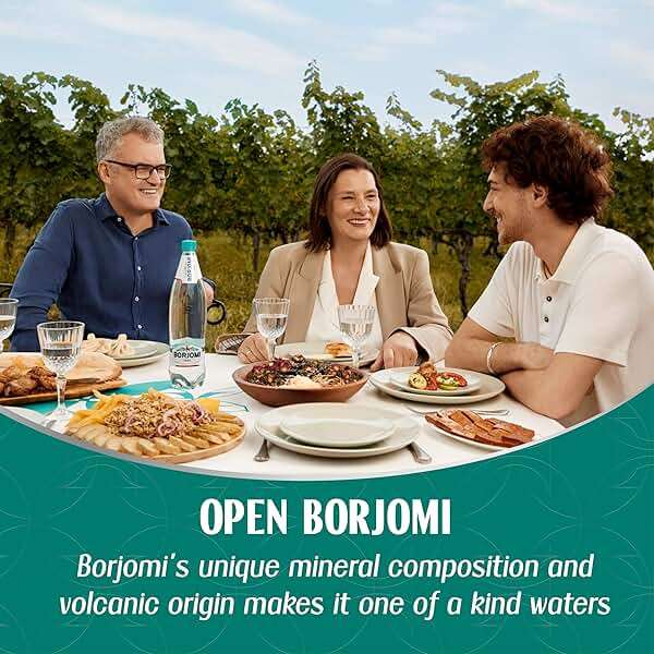 BORJOMI Sparkling Mineral Water with Natural Minerals - Crisp and Bold Taste - PET Bottles - 25.3 oz, Bottled Water 6 Pack - Image 5