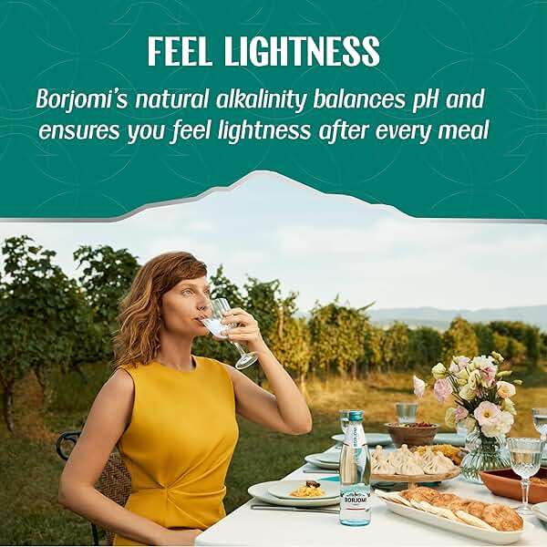 BORJOMI Sparkling Mineral Water with Natural Minerals - Crisp and Bold Taste - PET Bottles - 25.3 oz, Bottled Water 6 Pack - Image 7