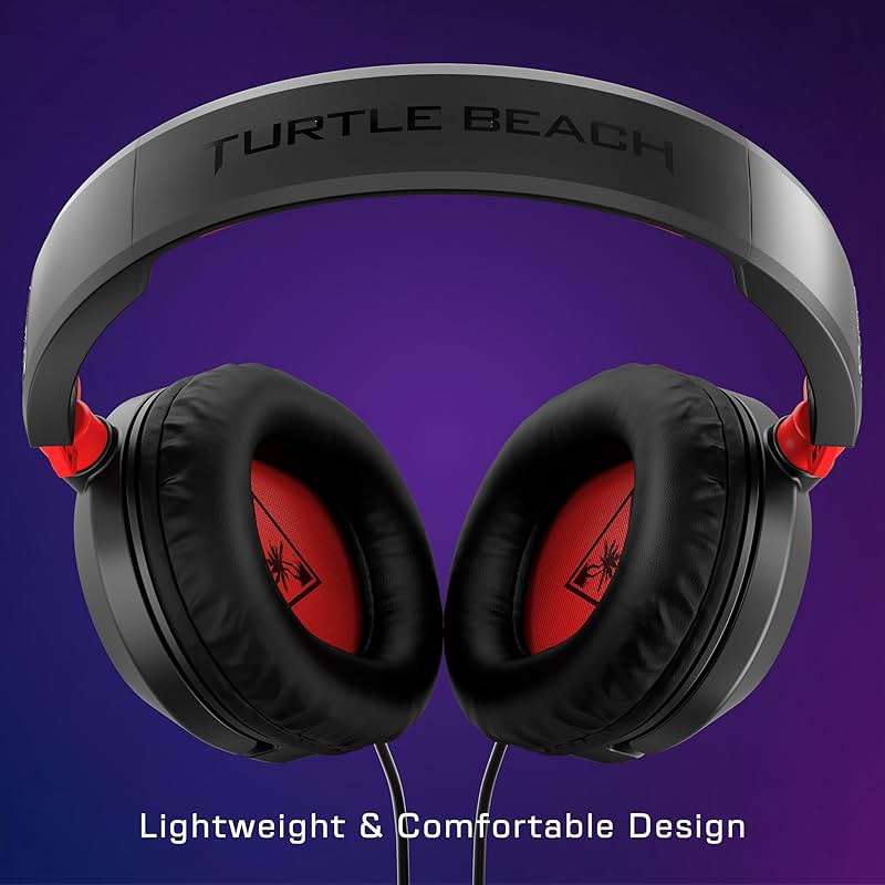 Turtle Beach Recon 50 Wired Gaming Headset - PC, Mac, PS4, PS5, Xbox Series X|S & Xbox One, & Mobile/Tablet with 3.5mm Removable Mic, 40mm Speakers, & In-line Controls – Black - Image 2
